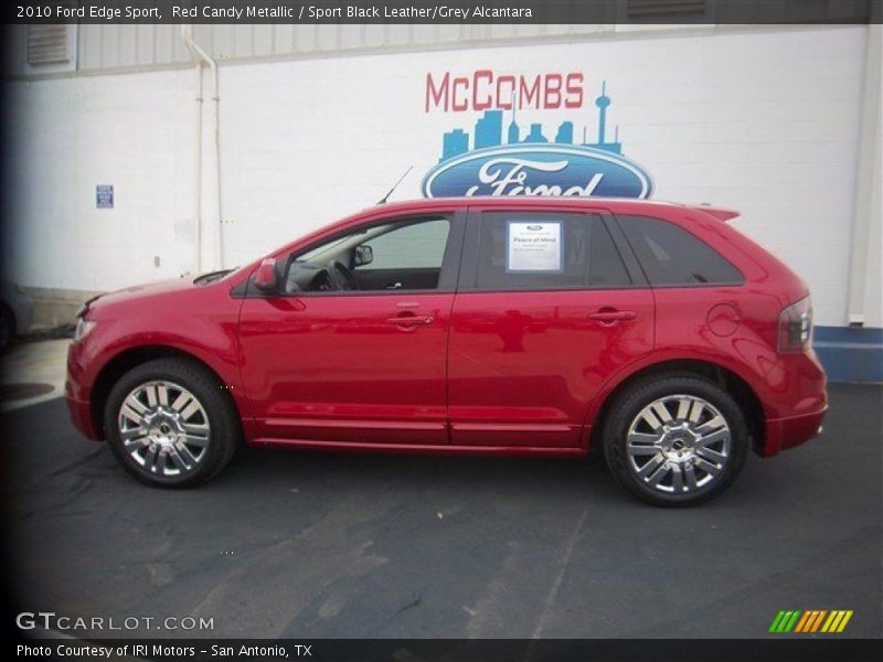 Red Candy Metallic / Sport Black Leather/Grey Alcantara 2010 Ford Edge Sport