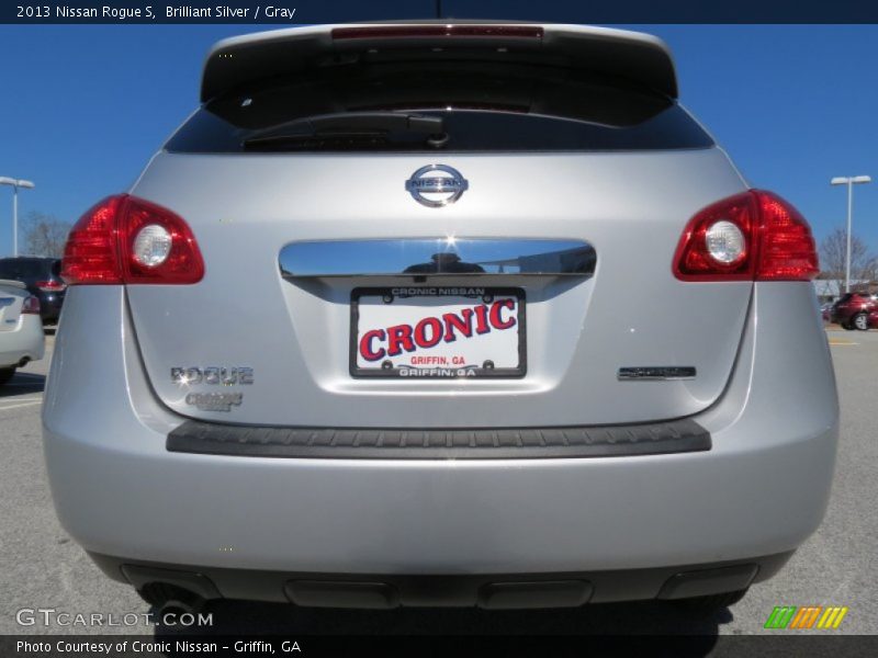 Brilliant Silver / Gray 2013 Nissan Rogue S