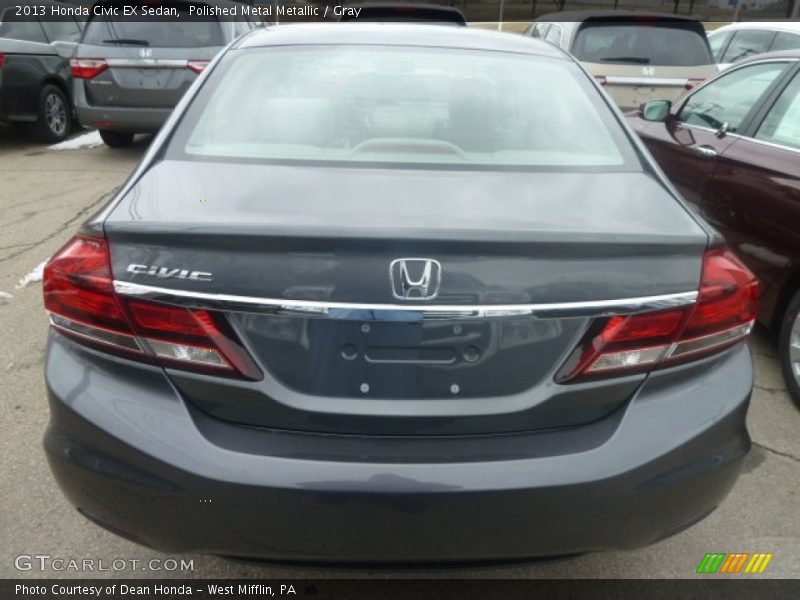Polished Metal Metallic / Gray 2013 Honda Civic EX Sedan