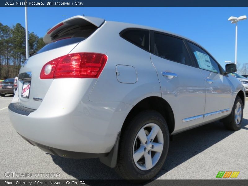 Brilliant Silver / Gray 2013 Nissan Rogue S