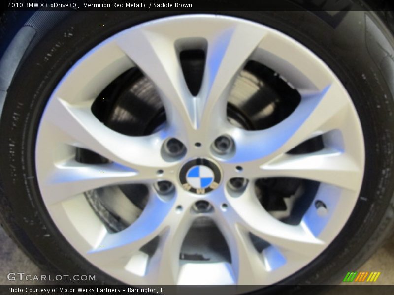 Vermilion Red Metallic / Saddle Brown 2010 BMW X3 xDrive30i