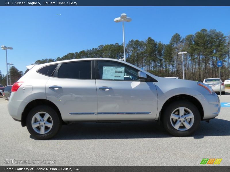 Brilliant Silver / Gray 2013 Nissan Rogue S