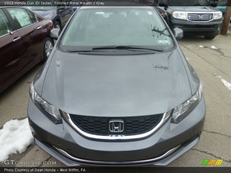 Polished Metal Metallic / Gray 2013 Honda Civic EX Sedan