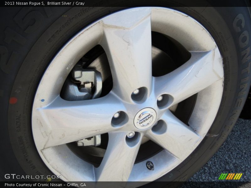 Brilliant Silver / Gray 2013 Nissan Rogue S