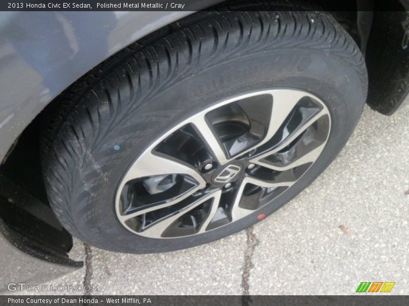 Polished Metal Metallic / Gray 2013 Honda Civic EX Sedan