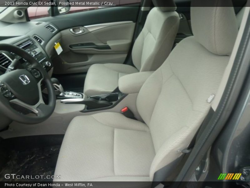 Polished Metal Metallic / Gray 2013 Honda Civic EX Sedan