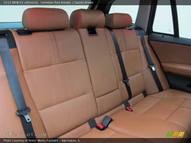 Vermilion Red Metallic / Saddle Brown 2010 BMW X3 xDrive30i