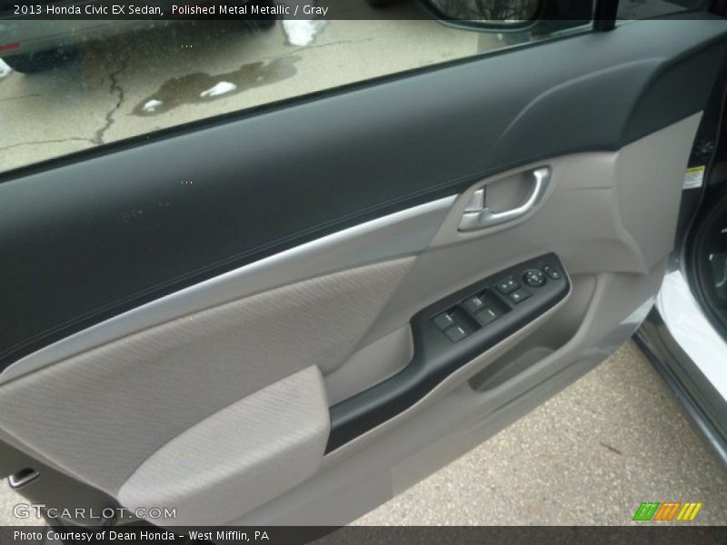 Polished Metal Metallic / Gray 2013 Honda Civic EX Sedan