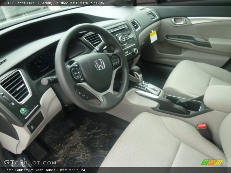 Polished Metal Metallic / Gray 2013 Honda Civic EX Sedan