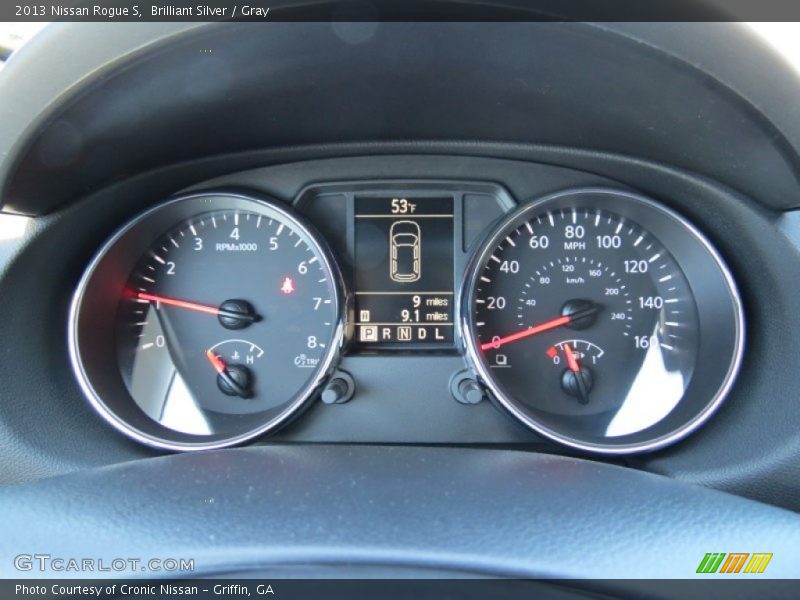 Brilliant Silver / Gray 2013 Nissan Rogue S