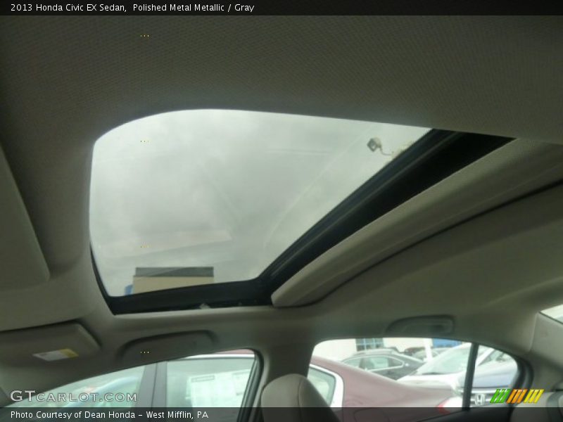 Polished Metal Metallic / Gray 2013 Honda Civic EX Sedan