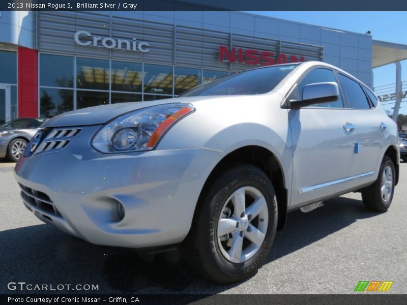 Brilliant Silver / Gray 2013 Nissan Rogue S