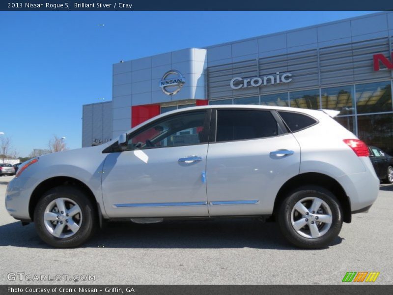 Brilliant Silver / Gray 2013 Nissan Rogue S