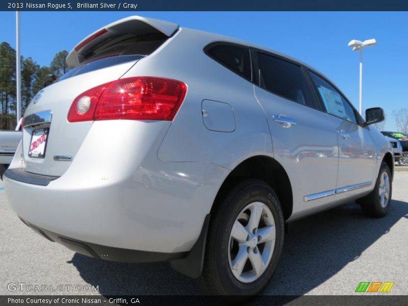 Brilliant Silver / Gray 2013 Nissan Rogue S