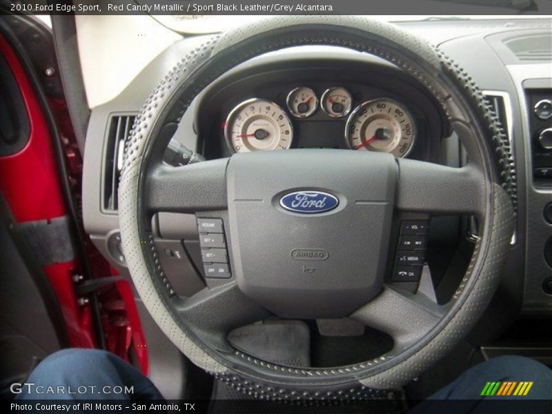 Red Candy Metallic / Sport Black Leather/Grey Alcantara 2010 Ford Edge Sport
