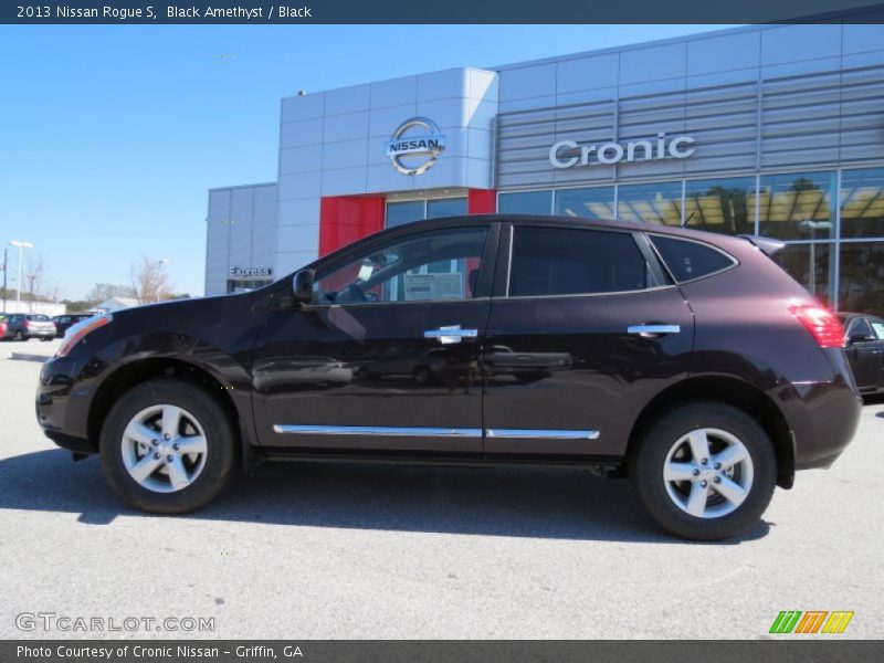 Black Amethyst / Black 2013 Nissan Rogue S