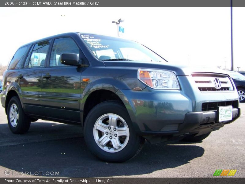 Steel Blue Metallic / Gray 2006 Honda Pilot LX 4WD