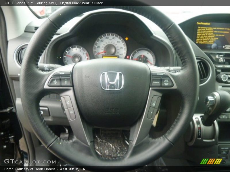 Crystal Black Pearl / Black 2013 Honda Pilot Touring 4WD