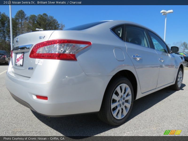 Brilliant Silver Metallic / Charcoal 2013 Nissan Sentra SV