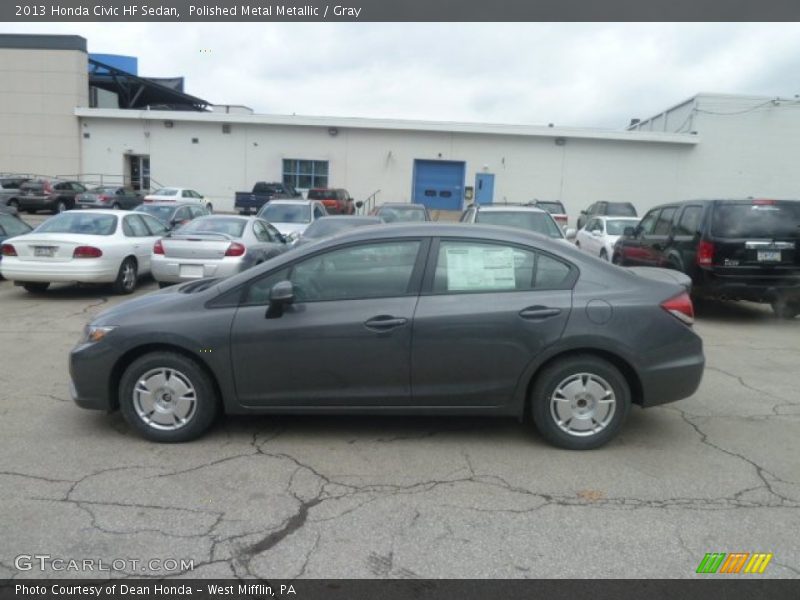 Polished Metal Metallic / Gray 2013 Honda Civic HF Sedan