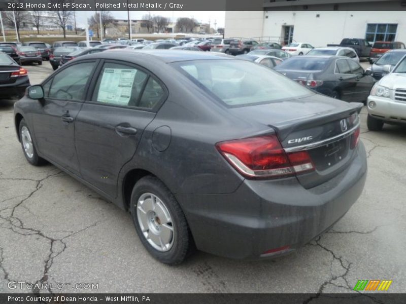 Polished Metal Metallic / Gray 2013 Honda Civic HF Sedan