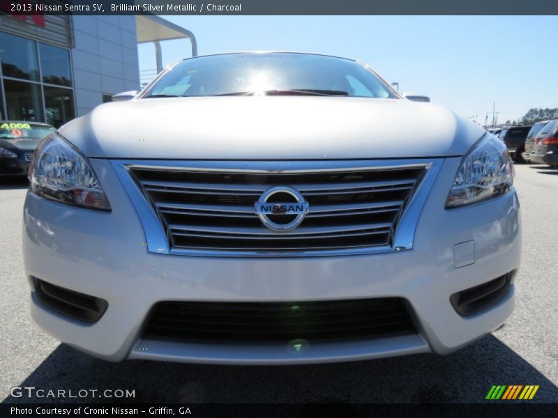 Brilliant Silver Metallic / Charcoal 2013 Nissan Sentra SV