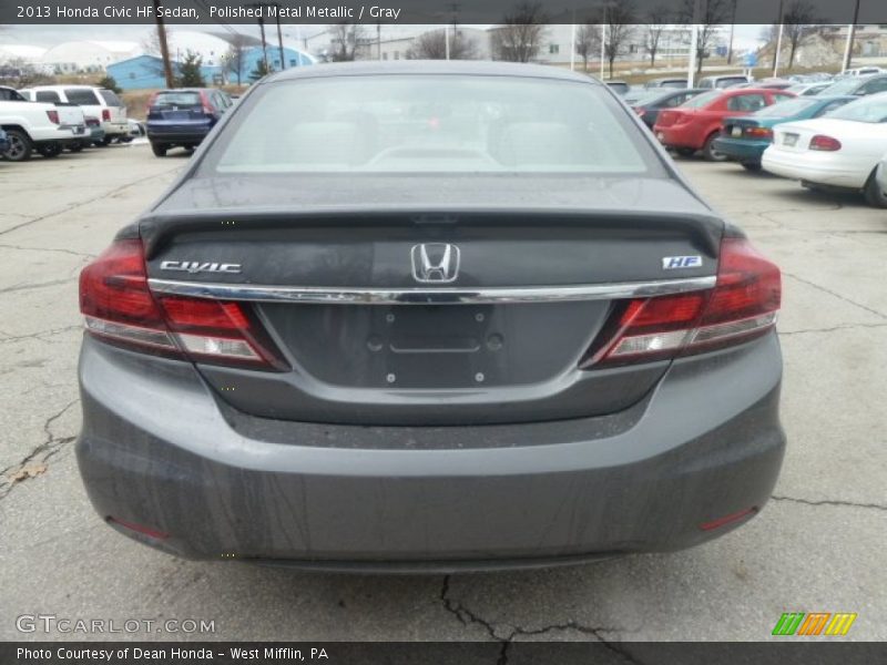 Polished Metal Metallic / Gray 2013 Honda Civic HF Sedan