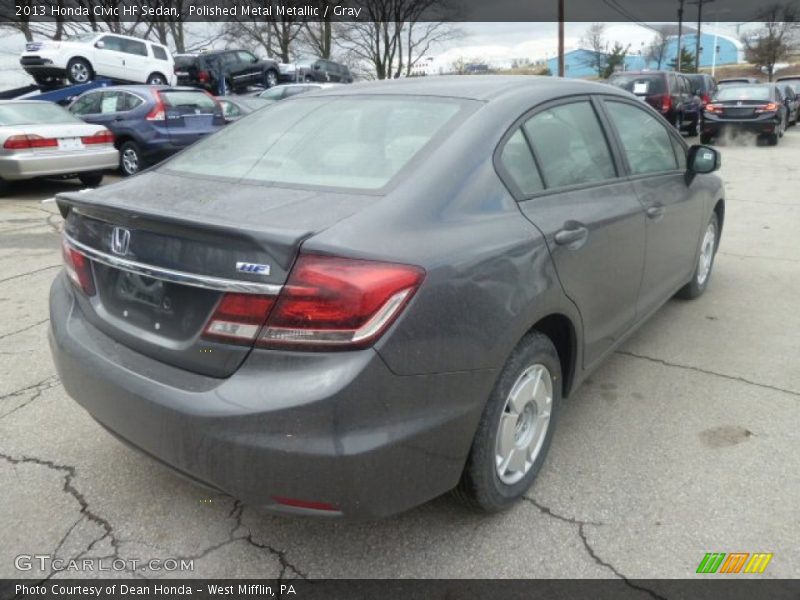 Polished Metal Metallic / Gray 2013 Honda Civic HF Sedan