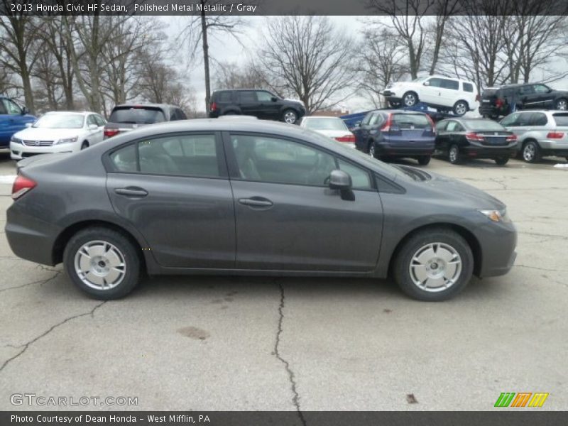 Polished Metal Metallic / Gray 2013 Honda Civic HF Sedan