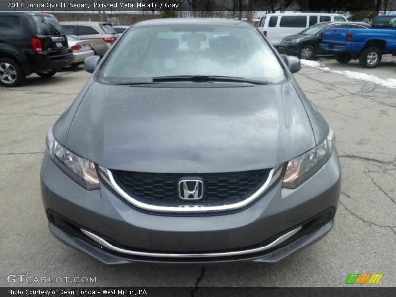 Polished Metal Metallic / Gray 2013 Honda Civic HF Sedan