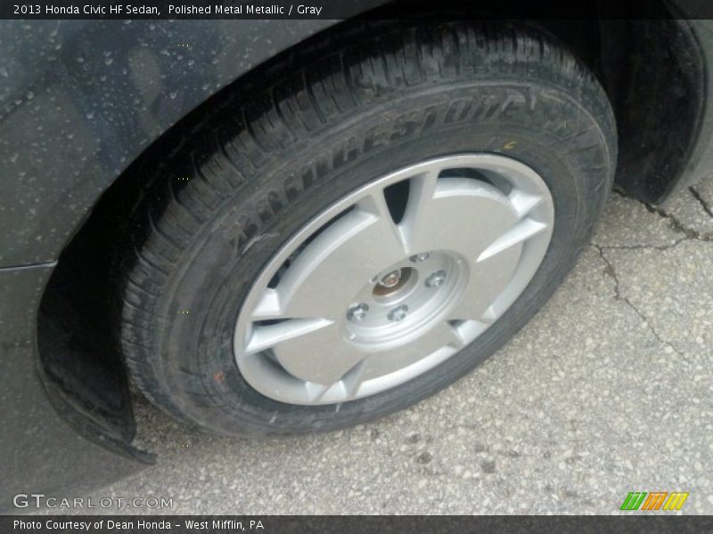 Polished Metal Metallic / Gray 2013 Honda Civic HF Sedan