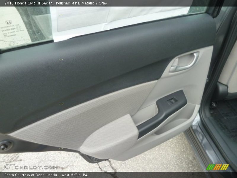 Polished Metal Metallic / Gray 2013 Honda Civic HF Sedan