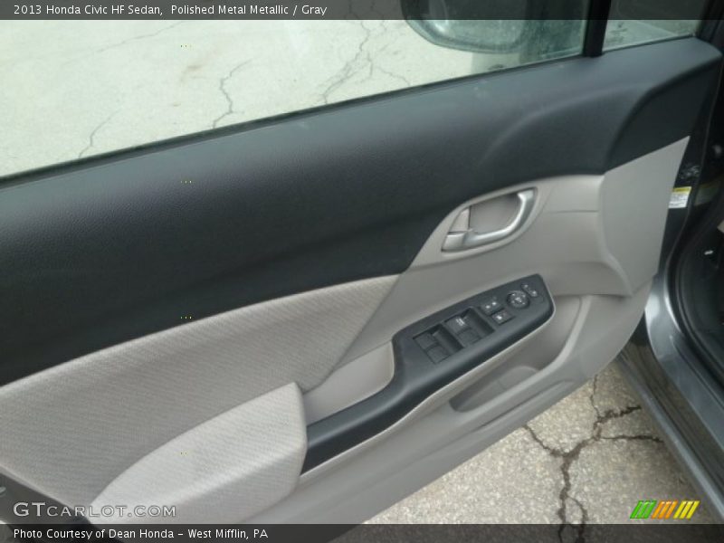 Polished Metal Metallic / Gray 2013 Honda Civic HF Sedan