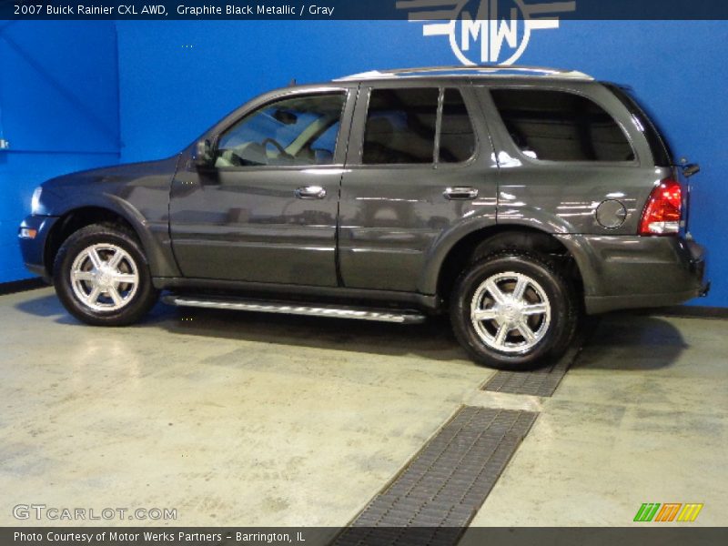 Graphite Black Metallic / Gray 2007 Buick Rainier CXL AWD