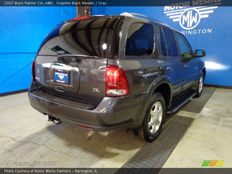 Graphite Black Metallic / Gray 2007 Buick Rainier CXL AWD