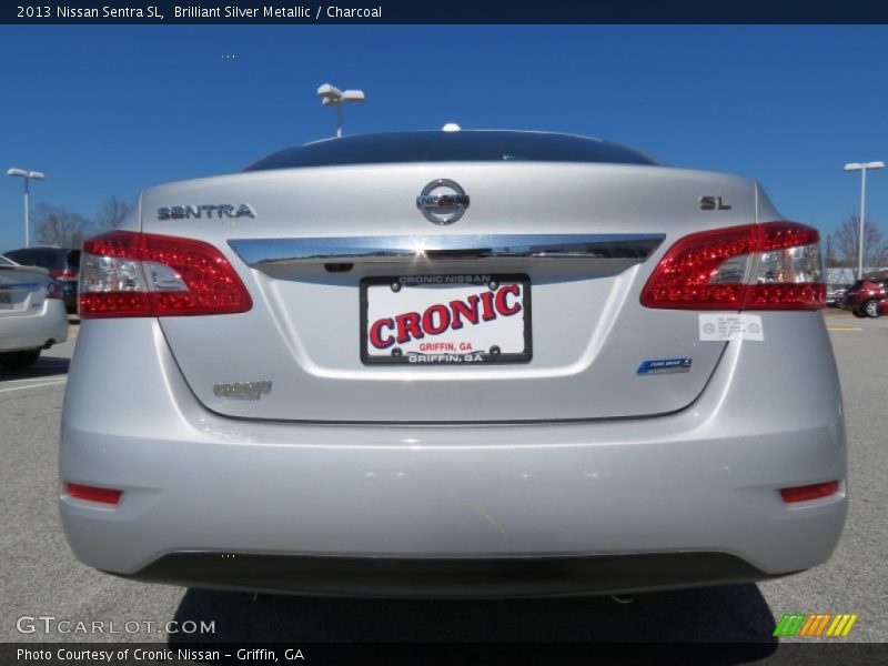 Brilliant Silver Metallic / Charcoal 2013 Nissan Sentra SL