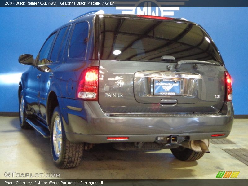 Graphite Black Metallic / Gray 2007 Buick Rainier CXL AWD