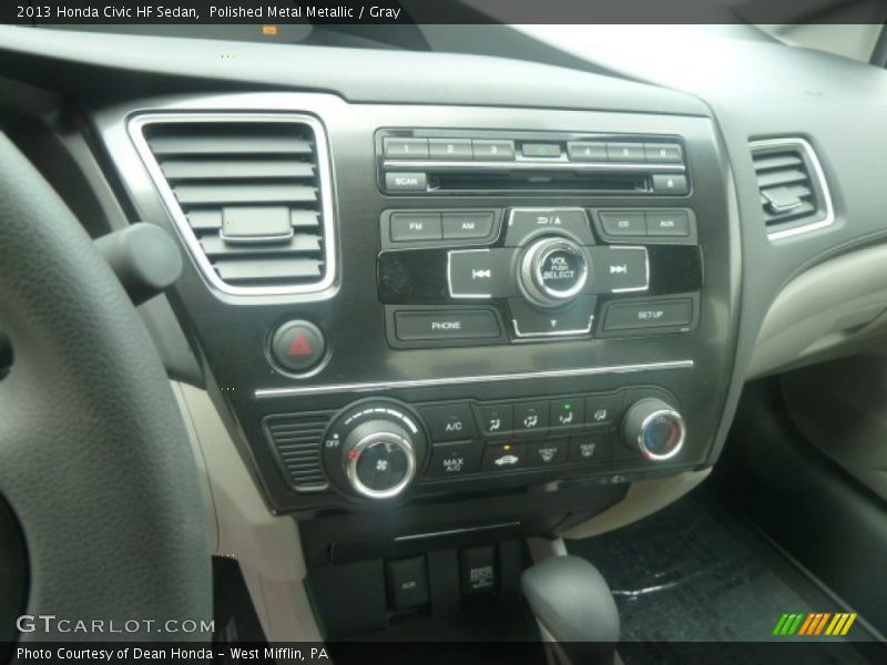 Polished Metal Metallic / Gray 2013 Honda Civic HF Sedan