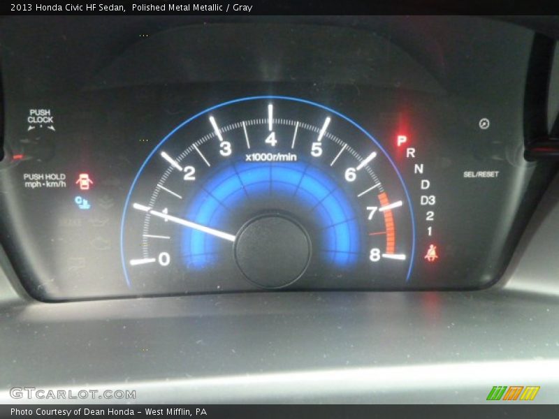 Polished Metal Metallic / Gray 2013 Honda Civic HF Sedan