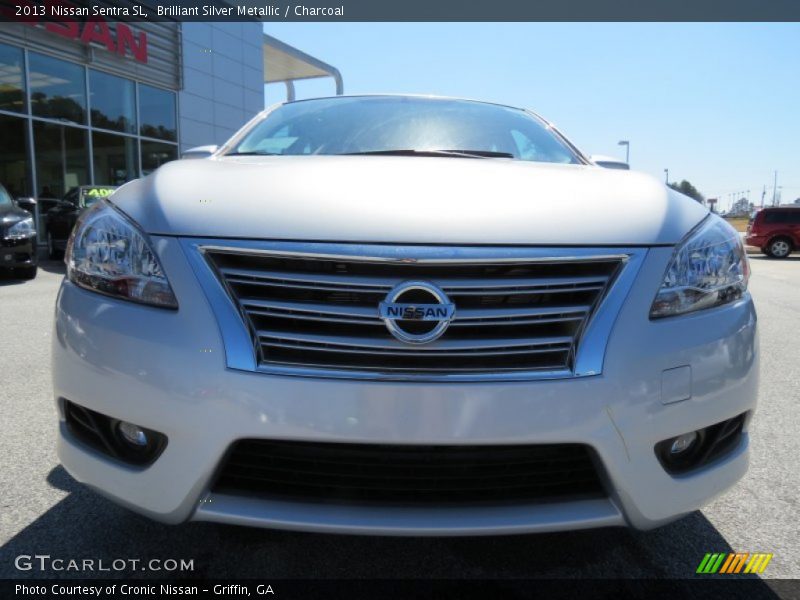 Brilliant Silver Metallic / Charcoal 2013 Nissan Sentra SL
