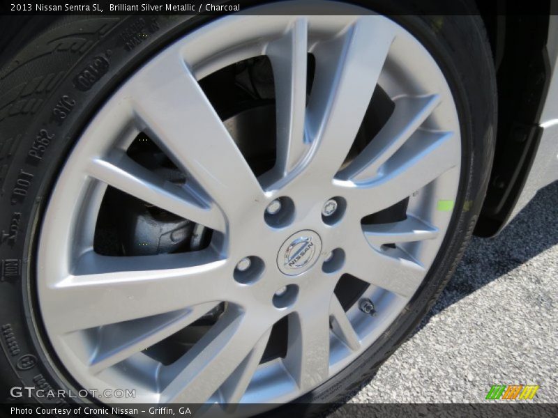 Brilliant Silver Metallic / Charcoal 2013 Nissan Sentra SL