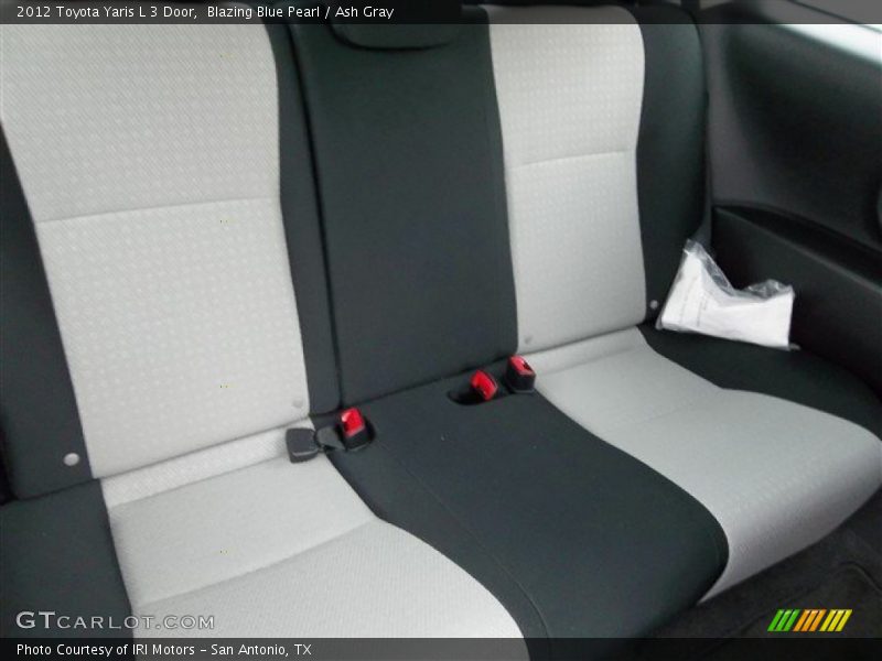 Blazing Blue Pearl / Ash Gray 2012 Toyota Yaris L 3 Door