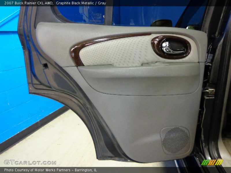 Graphite Black Metallic / Gray 2007 Buick Rainier CXL AWD