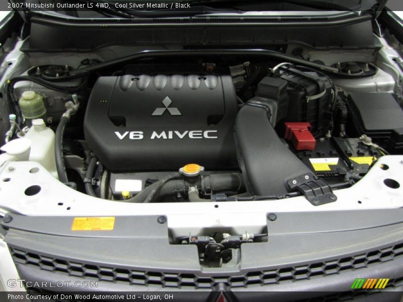 Cool Silver Metallic / Black 2007 Mitsubishi Outlander LS 4WD