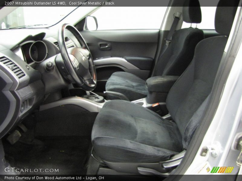 Cool Silver Metallic / Black 2007 Mitsubishi Outlander LS 4WD