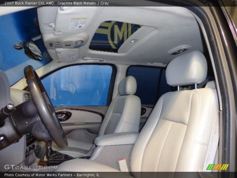 Graphite Black Metallic / Gray 2007 Buick Rainier CXL AWD