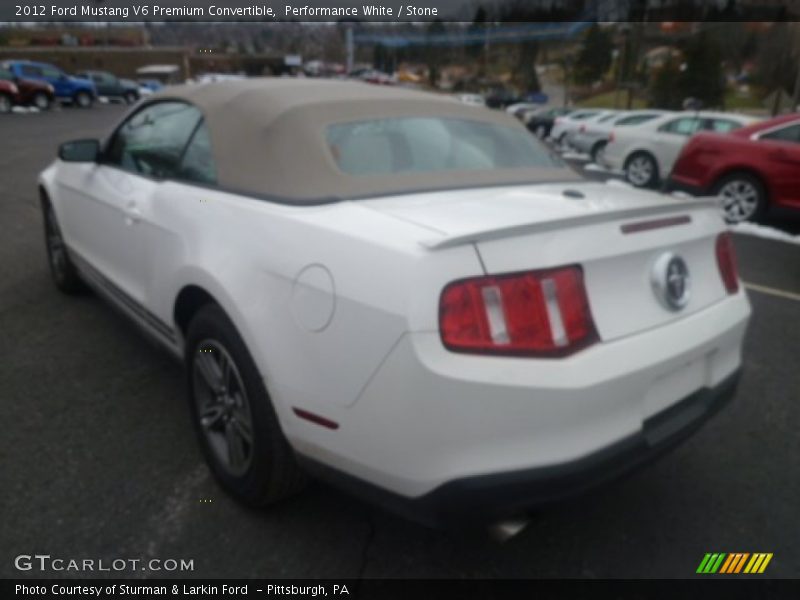 Performance White / Stone 2012 Ford Mustang V6 Premium Convertible