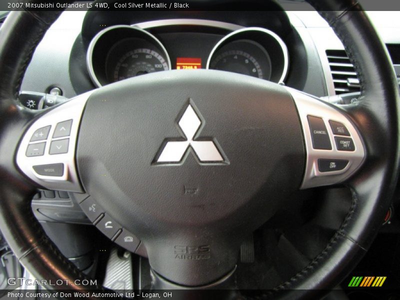 Cool Silver Metallic / Black 2007 Mitsubishi Outlander LS 4WD