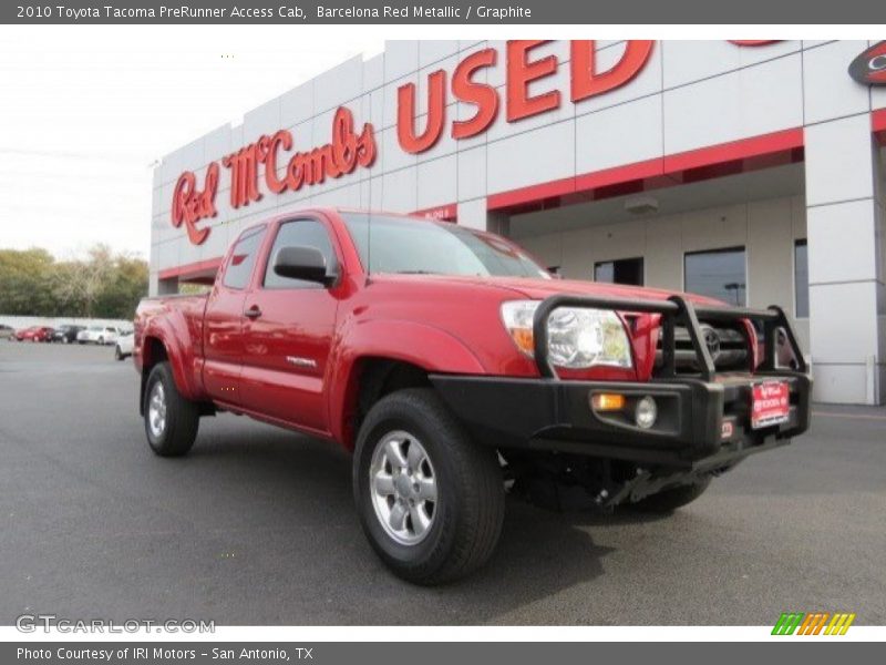 Barcelona Red Metallic / Graphite 2010 Toyota Tacoma PreRunner Access Cab