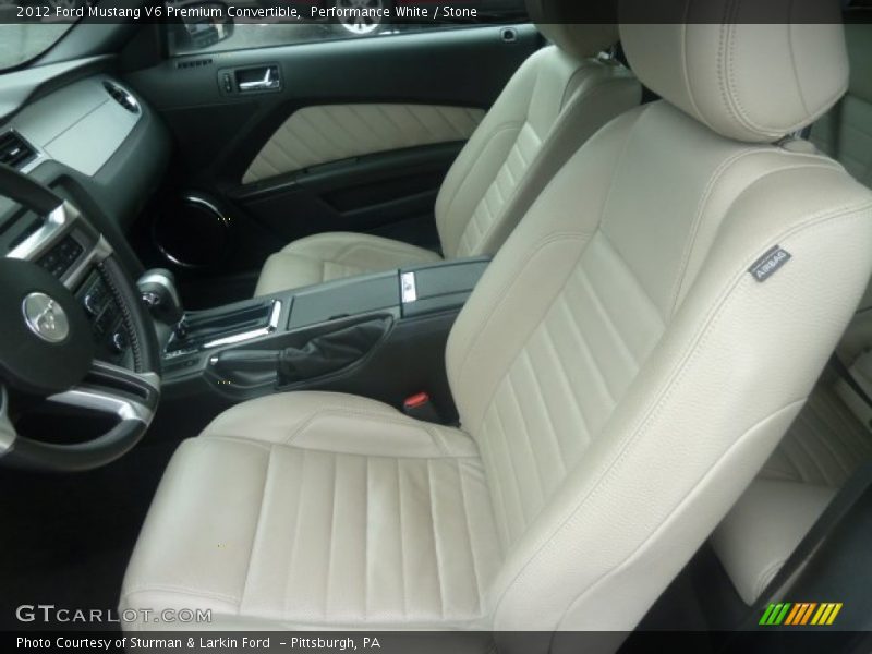 Performance White / Stone 2012 Ford Mustang V6 Premium Convertible